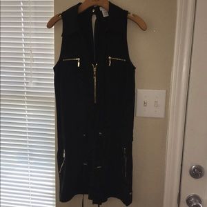 Cache Black w/ gold detail Short Romper